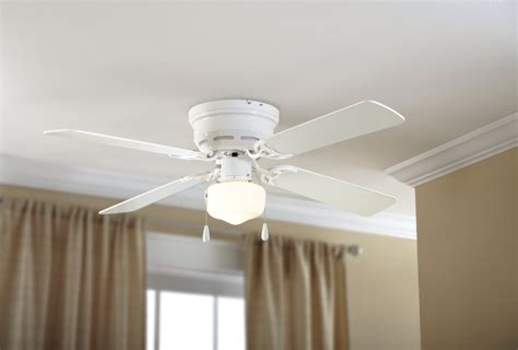 Mainstay EF600H-44ORB 44" Hugger Indoor <b>Ceiling Fan</b> with Single Light 5 Blades LED Bulb Reverse. . Mainstays ceiling fan